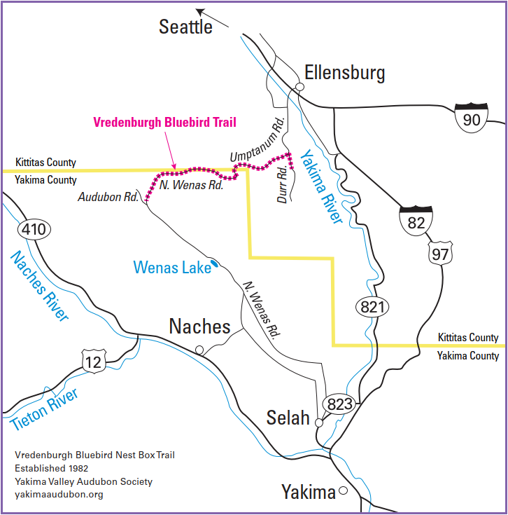 Image - Vredenburgh Bluebird Nest Box Trail, Established 1982, Yakima Valley Audubon Society